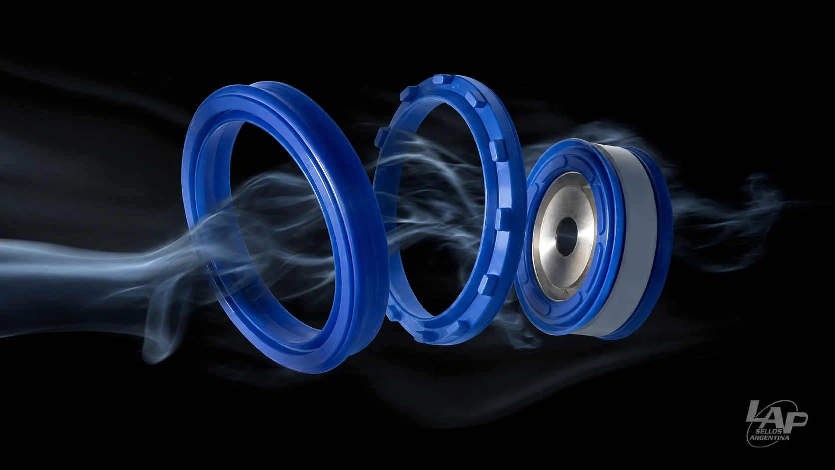 Conjunto de sellos neumáticos azules